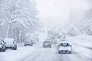 Defensive Driving During Snowstorm